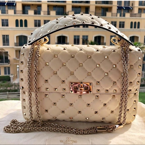 New Valentino Pike Leather Studded Shoulder Bag - Picture 8 of 8